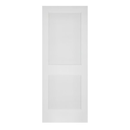 CODEL DOORS 32" x 80" Primed 2-Panel Interior Flat Panel Door with Ovolo Bead 2868pri8082